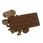 Tablete de Chocolate Leite 35% com Morango Liofilisado Tablete de Chocolate Leite 35% com Morango Liofilisado
